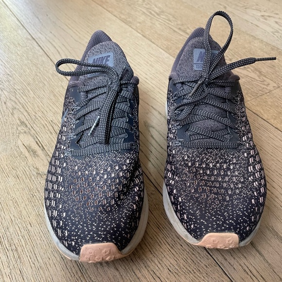 Nike Air Zoom Pegasus 35 Gray Pink Running Shoes 942855-006 - Picture 2 of 4